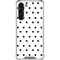 White and Black Polka Dots Galaxy S23 Plus Clear Case