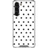 White and Black Polka Dots Galaxy S23 Plus Clear Case