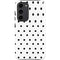 White and Black Polka Dots Galaxy S23 Plus Pro Case