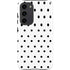 White and Black Polka Dots Galaxy S23 Plus Pro Case