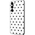 White and Black Polka Dots Galaxy S23 Plus Skin