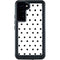 White and Black Polka Dots Galaxy S23 Plus Waterproof Case