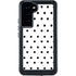 White and Black Polka Dots Galaxy S23 Plus Waterproof Case