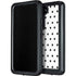 White and Black Polka Dots Galaxy S23 Plus Waterproof Case