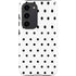 White and Black Polka Dots Galaxy S23 Pro Case