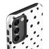 White and Black Polka Dots Galaxy S23 Pro Case