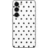 White and Black Polka Dots Galaxy S23 Skin