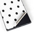White and Black Polka Dots Galaxy S23 Ultra Skin