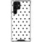 White and Black Polka Dots Galaxy S24 Ultra Clear Case