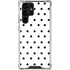 White and Black Polka Dots Galaxy S24 Ultra Clear Case