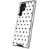 White and Black Polka Dots Galaxy S24 Ultra Clear Case