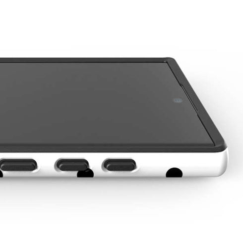 White and Black Polka Dots Galaxy S24 Ultra Impact Case