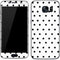White and Black Polka Dots Galaxy S7 Skin