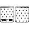 White and Black Polka Dots Galaxy Z Flip Skin