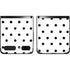 White and Black Polka Dots Galaxy Z Flip Skin
