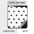 White and Black Polka Dots Galaxy Z Flip Skin