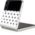 White and Black Polka Dots Galaxy Z Flip3 5G Skin