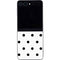 White and Black Polka Dots Galaxy Z Flip5 5G Skin