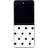White and Black Polka Dots Galaxy Z Flip5 5G Skin