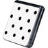 White and Black Polka Dots Galaxy Z Flip5 5G Skin