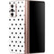 White and Black Polka Dots Galaxy Z Fold2 5G Skin