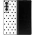 White and Black Polka Dots Galaxy Z Fold3 5G Skin
