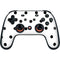 White and Black Polka Dots Google Stadia Controller Skin