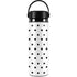 White and Black Polka Dots Hydro Flask 20oz Wide Mouth Skin