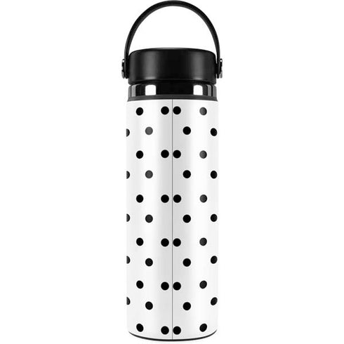 White and Black Polka Dots Hydro Flask 20oz Wide Mouth Skin