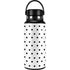 White and Black Polka Dots Hydro Flask 32oz Wide Mouth Skin