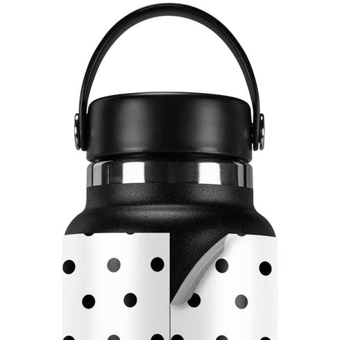 White and Black Polka Dots Hydro Flask 32oz Wide Mouth Skin