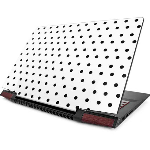 White and Black Polka Dots Lenovo IdeaPad Skin