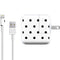 White and Black Polka Dots iPad Charger (10W USB) Skin