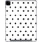 White and Black Polka Dots iPad Pro 12.9in (2020) Clear Case