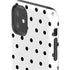 White and Black Polka Dots iPhone 11 Impact Case