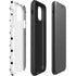 White and Black Polka Dots iPhone 11 Impact Case