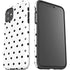 White and Black Polka Dots iPhone 11 Impact Case