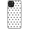 White and Black Polka Dots iPhone 11 Pro Clear Case