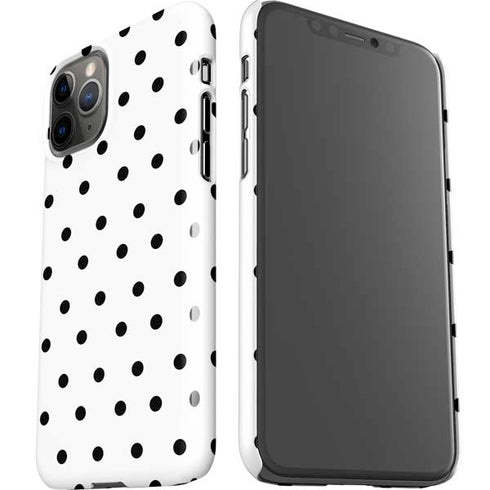 White and Black Polka Dots iPhone 11 Pro Lite Case