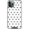 White and Black Polka Dots iPhone 11 Pro Max Clear Case
