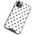 White and Black Polka Dots iPhone 11 Pro Max Clear Case