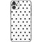 White and Black Polka Dots iPhone 11 Skin