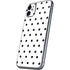 White and Black Polka Dots iPhone 11 Skin