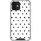 White and Black Polka Dots iPhone 12 Clear Case