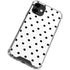 White and Black Polka Dots iPhone 12 Clear Case