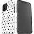 White and Black Polka Dots iPhone 12 Impact Case