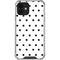 White and Black Polka Dots iPhone 12 Mini Clear Case