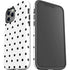 White and Black Polka Dots iPhone 12 Pro Impact Case