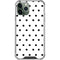 White and Black Polka Dots iPhone 12 Pro Max Clear Case