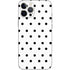 White and Black Polka Dots iPhone 12 Pro Max Skin